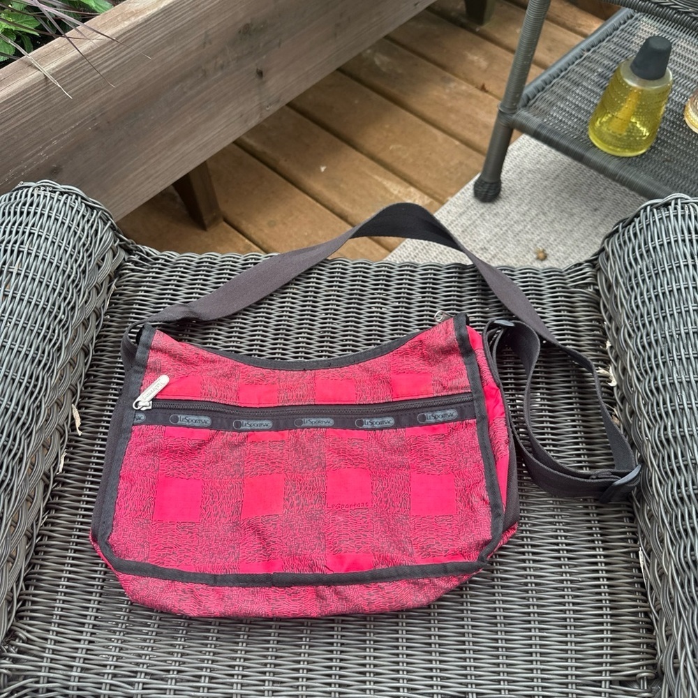 Lesportsac Classic Hobo Buffalo Plaid Bag - Picture 1 of 7